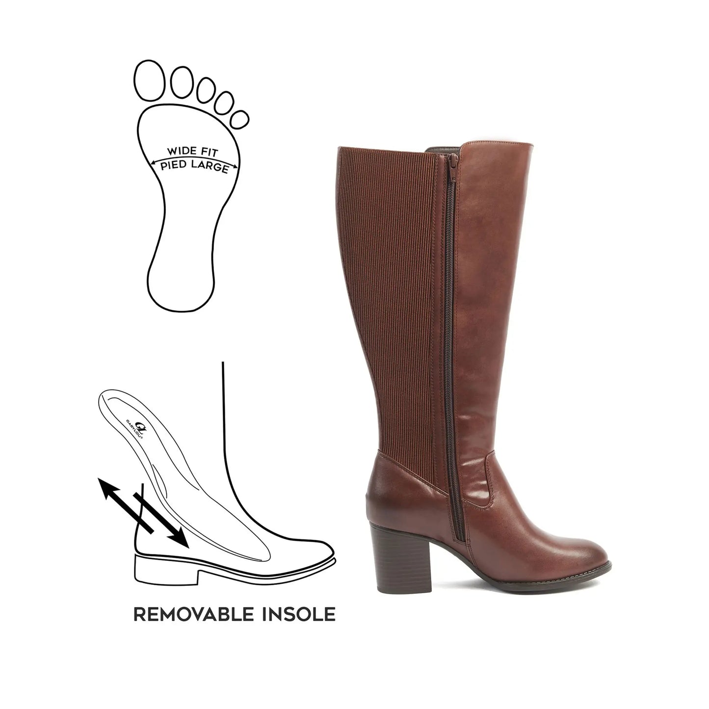 Bottes mollets larges 2XL - Marta