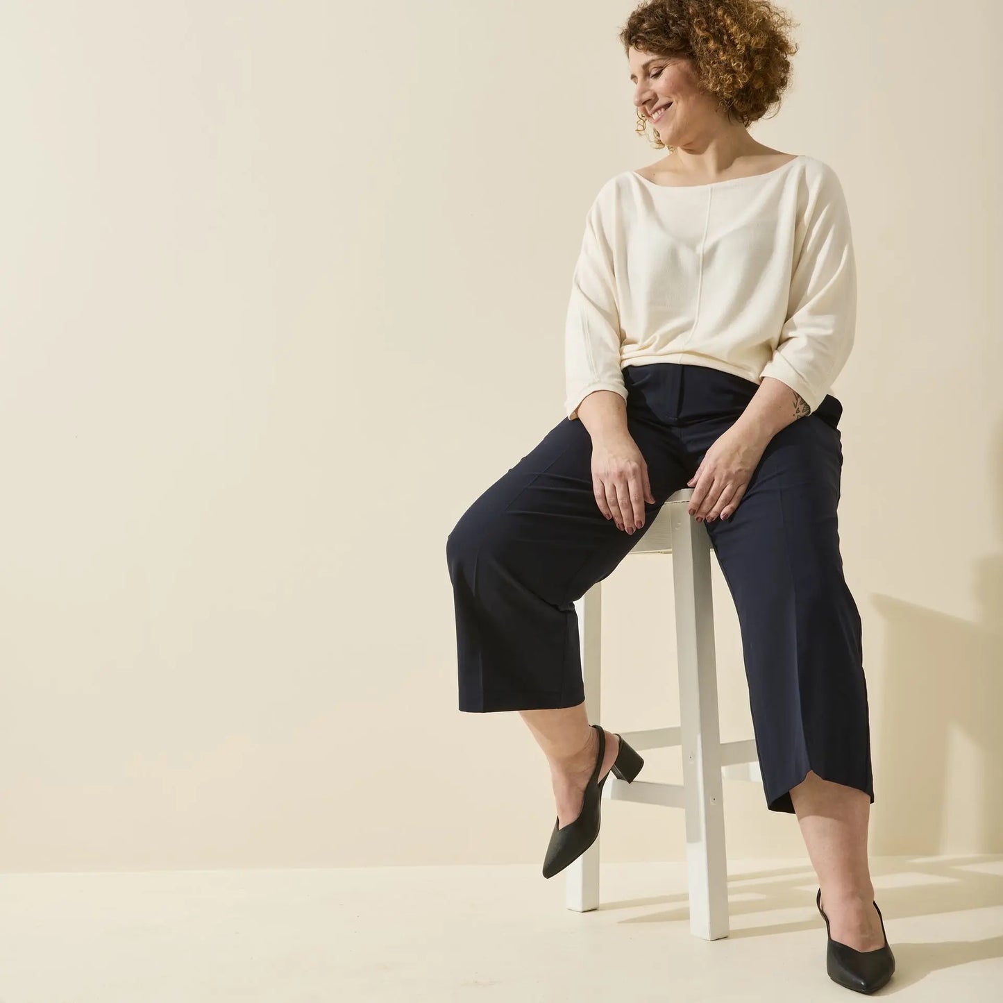 Sandales à talons réglables à bout large, modèle H - Lea