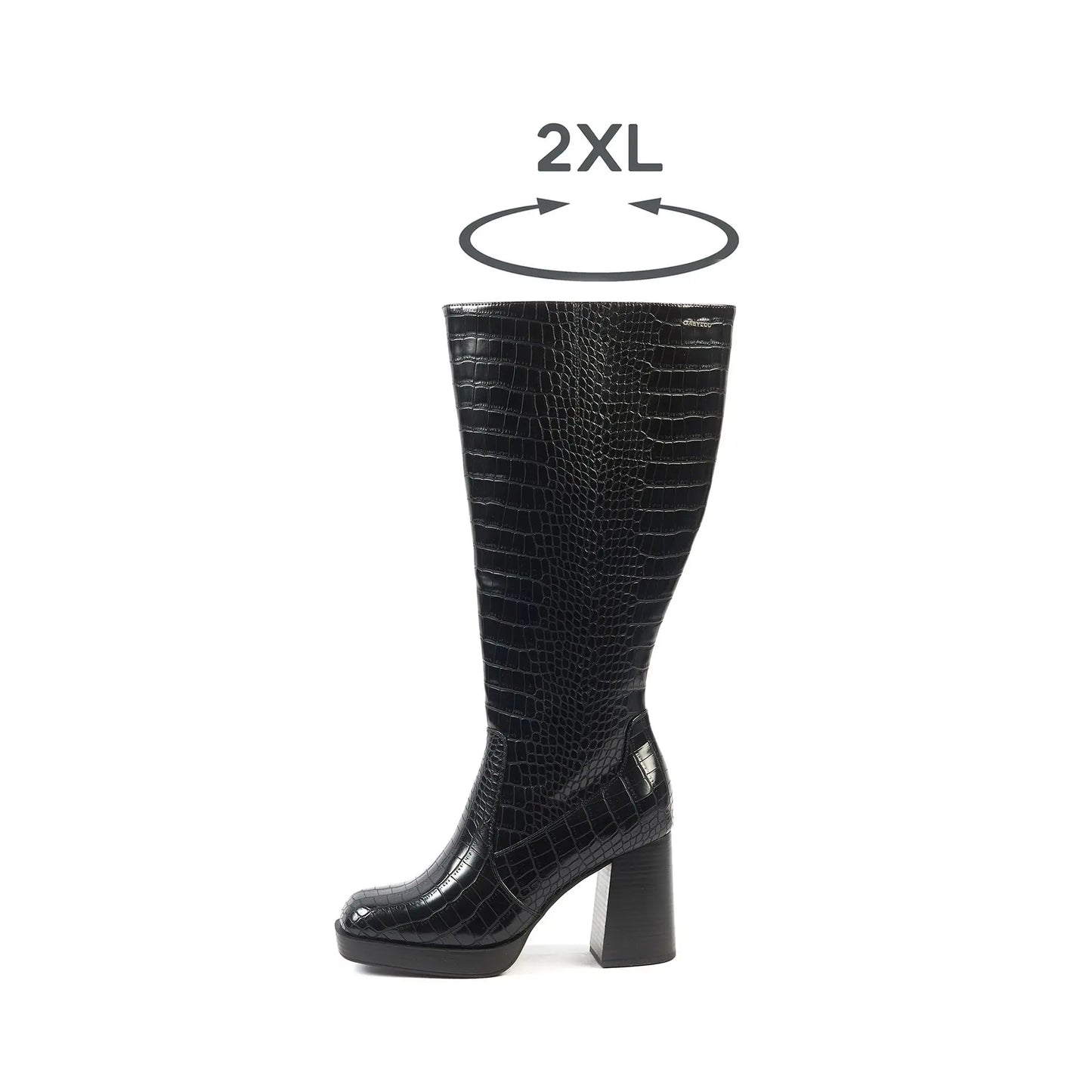 Bottes à mollet large taille 2XL - Modèle Melissa