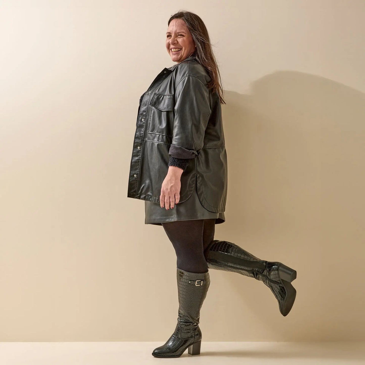 Bottes à mollet large 3XL - Modèle Romy