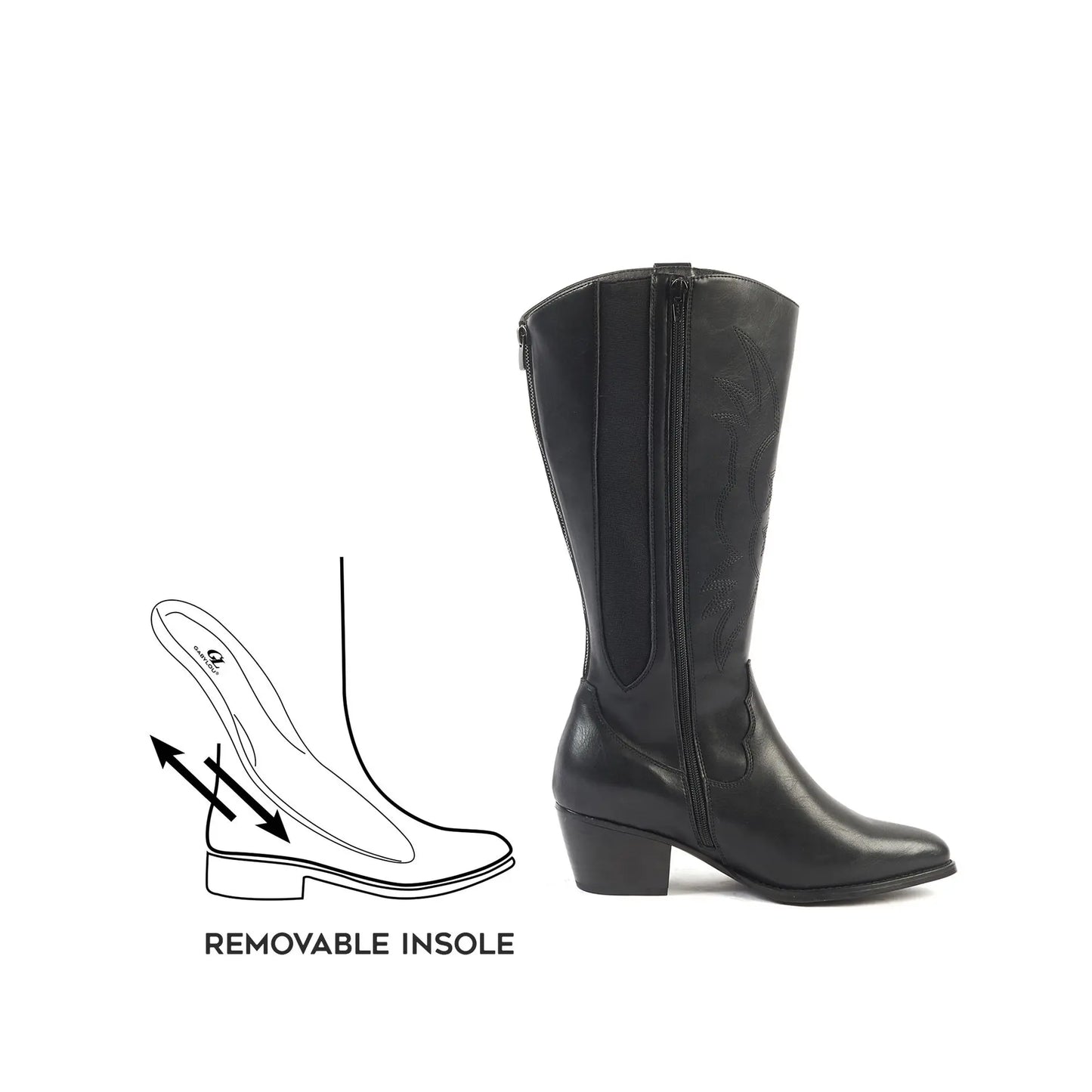 Bottes mollets larges 2XL - Modèle Irina