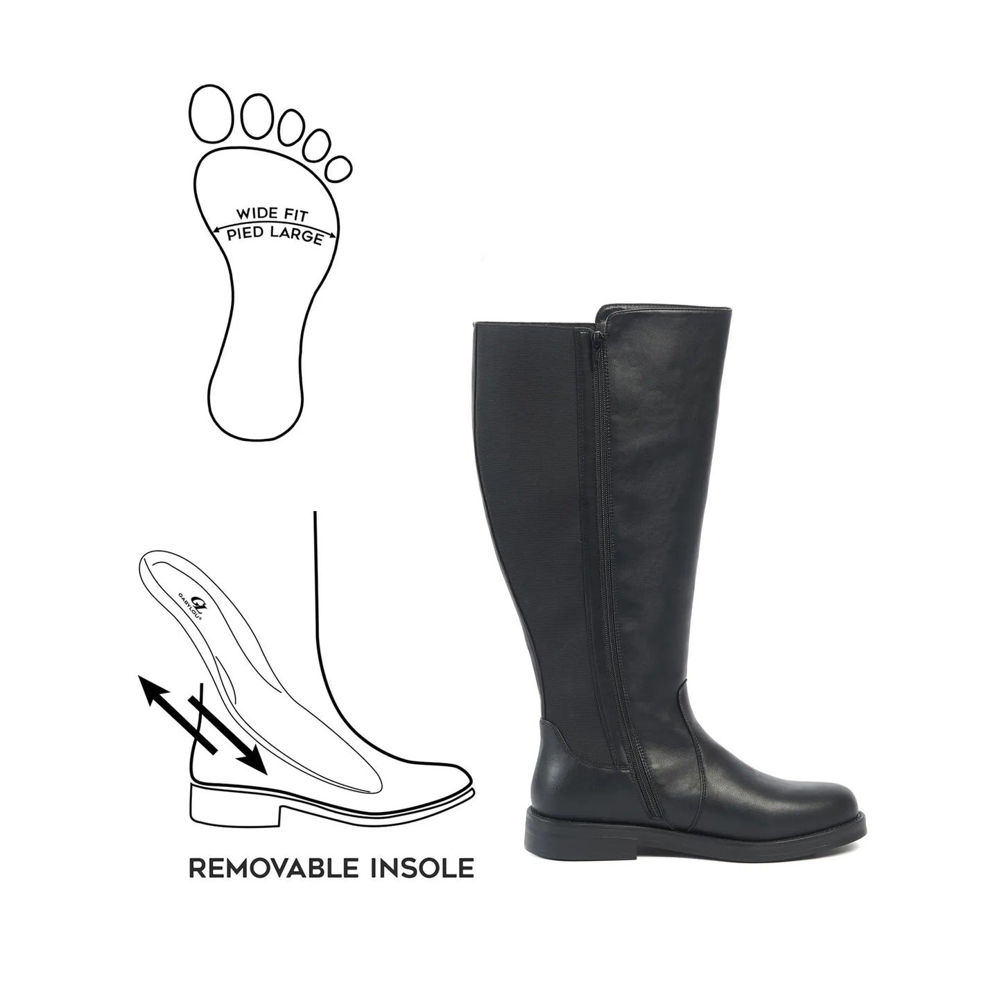 Bottes mollets larges 2XL - Guiomar