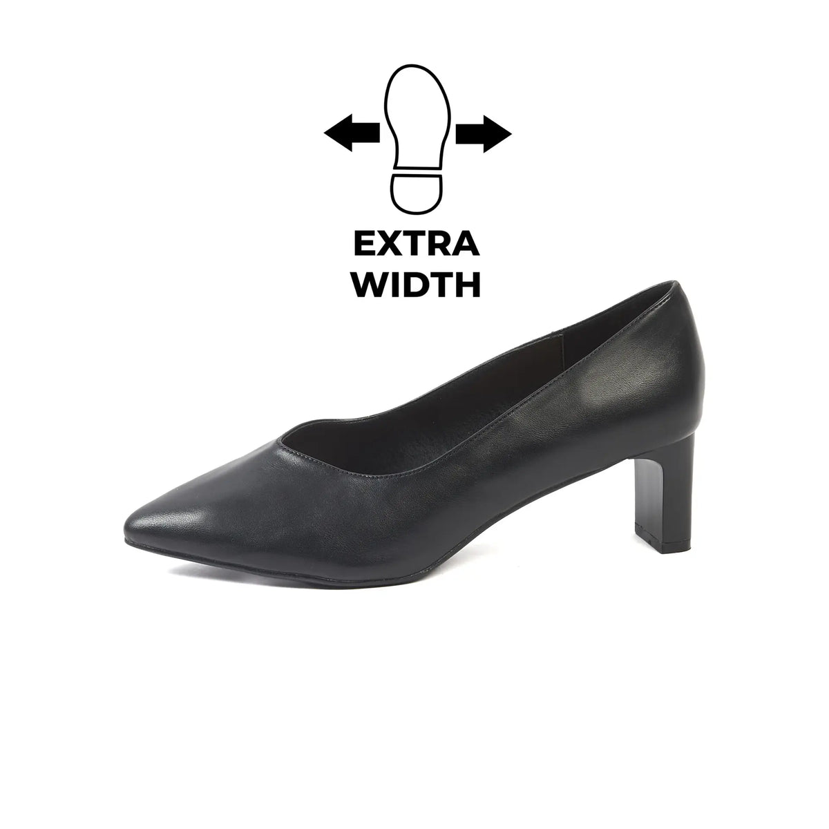 Escarpins pieds larges H - Natacha