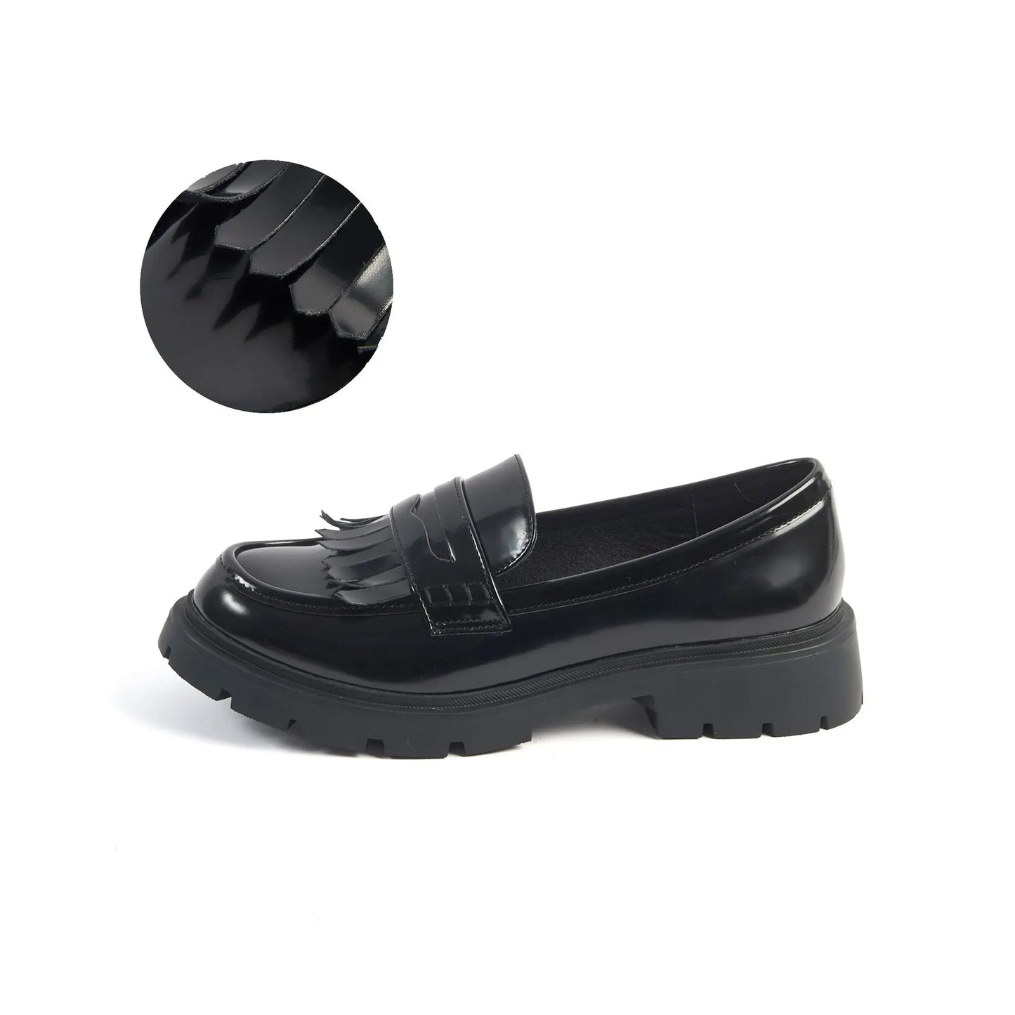 Mocassins pieds larges H - Modele Olive