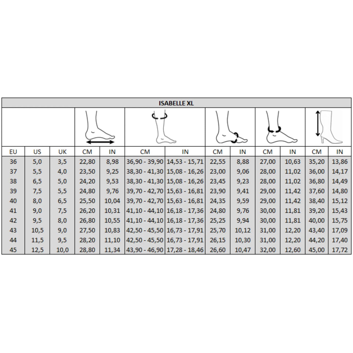 Bottes XL pour mollets larges - Modele Isabelle