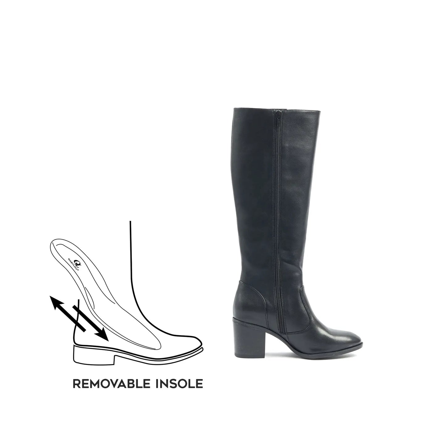 Bottes à mollet fin S - Modèle Elea