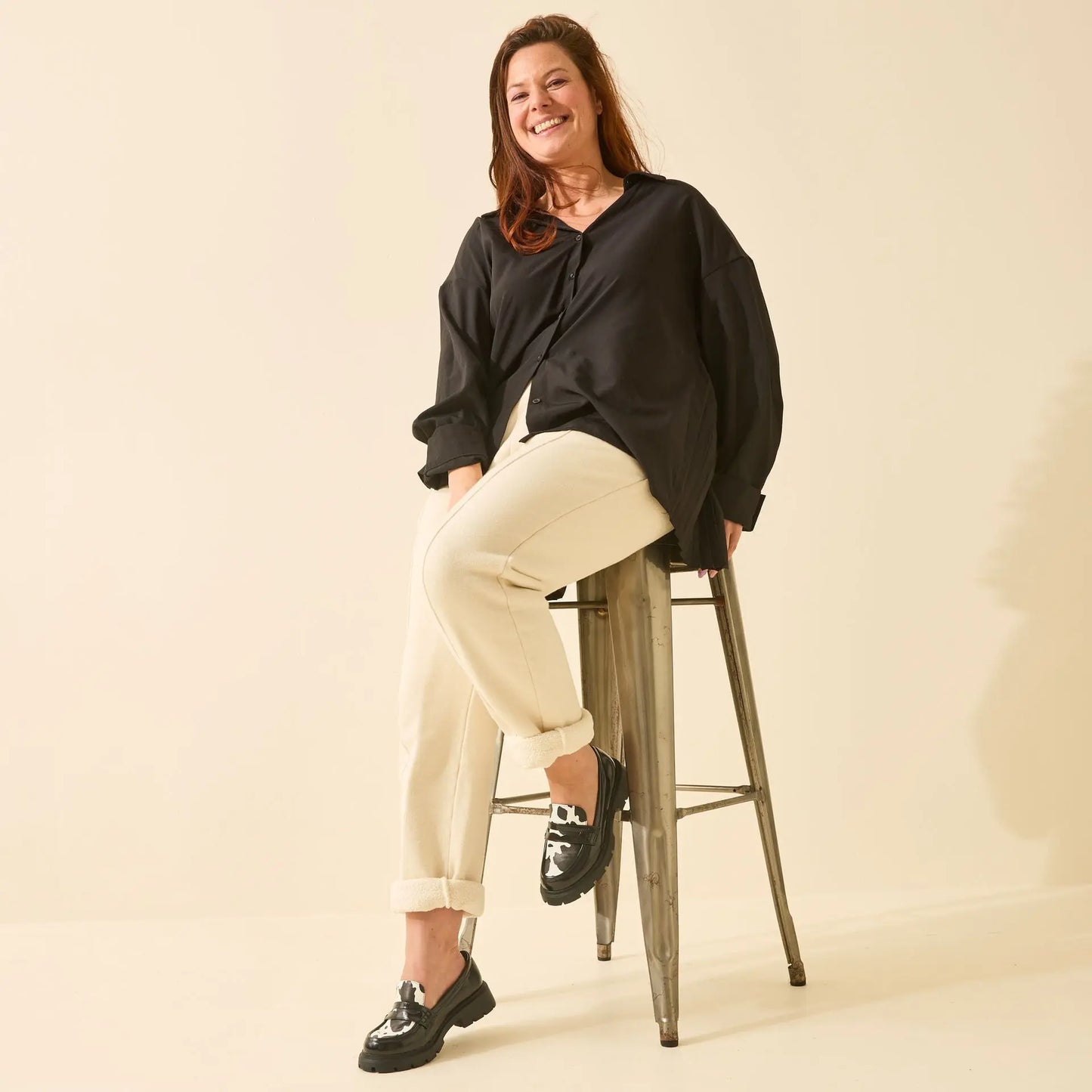 Mocassins pieds larges H - Modèle Olive