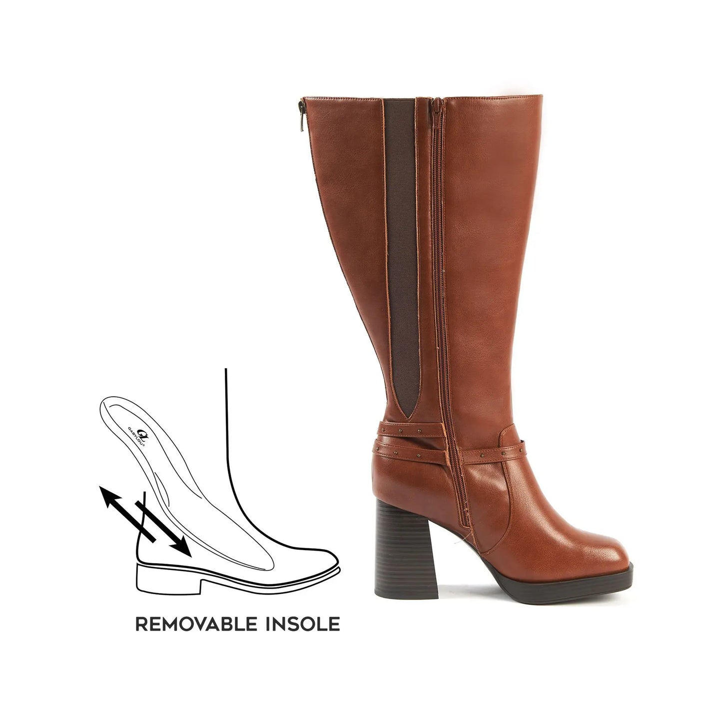 Bottes à mollet large 3XL - Modèle Manon