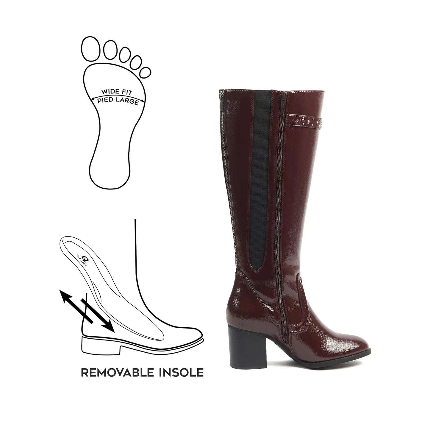 Bottes mollets larges XL - Chrystel