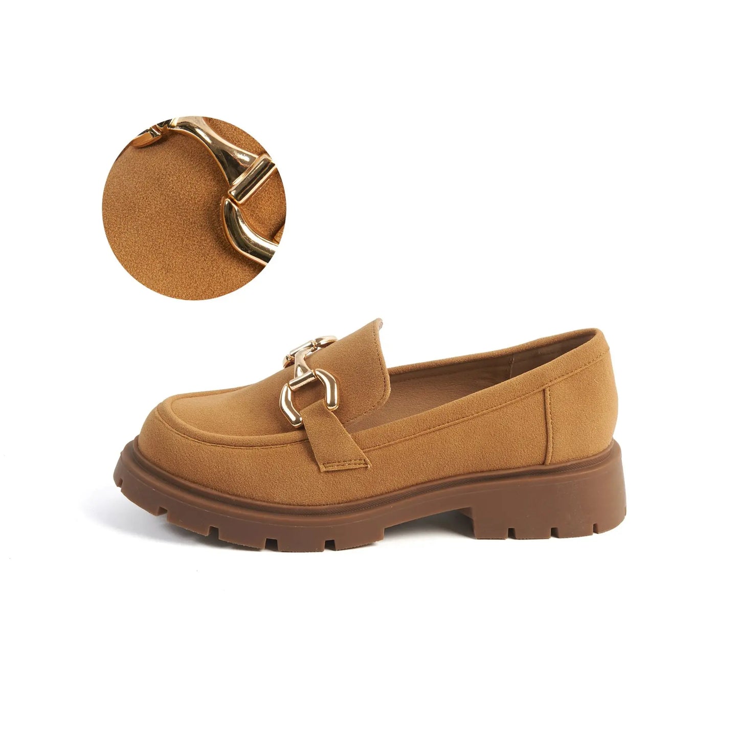 Mocassins pieds larges H - Modele Olive