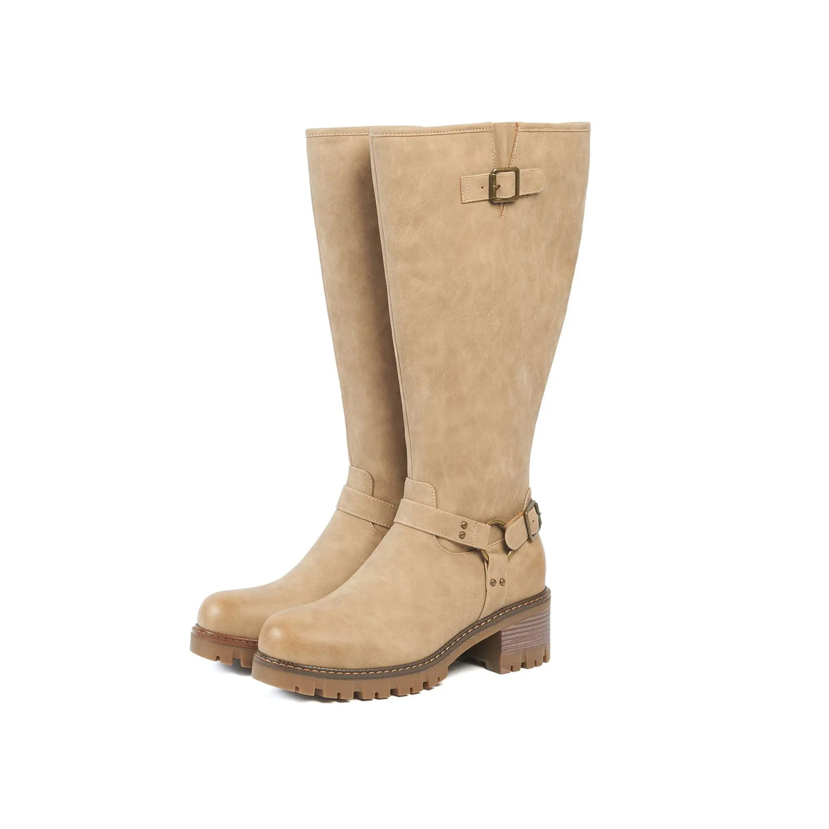 Bottes mollets larges 2XL - Apricot