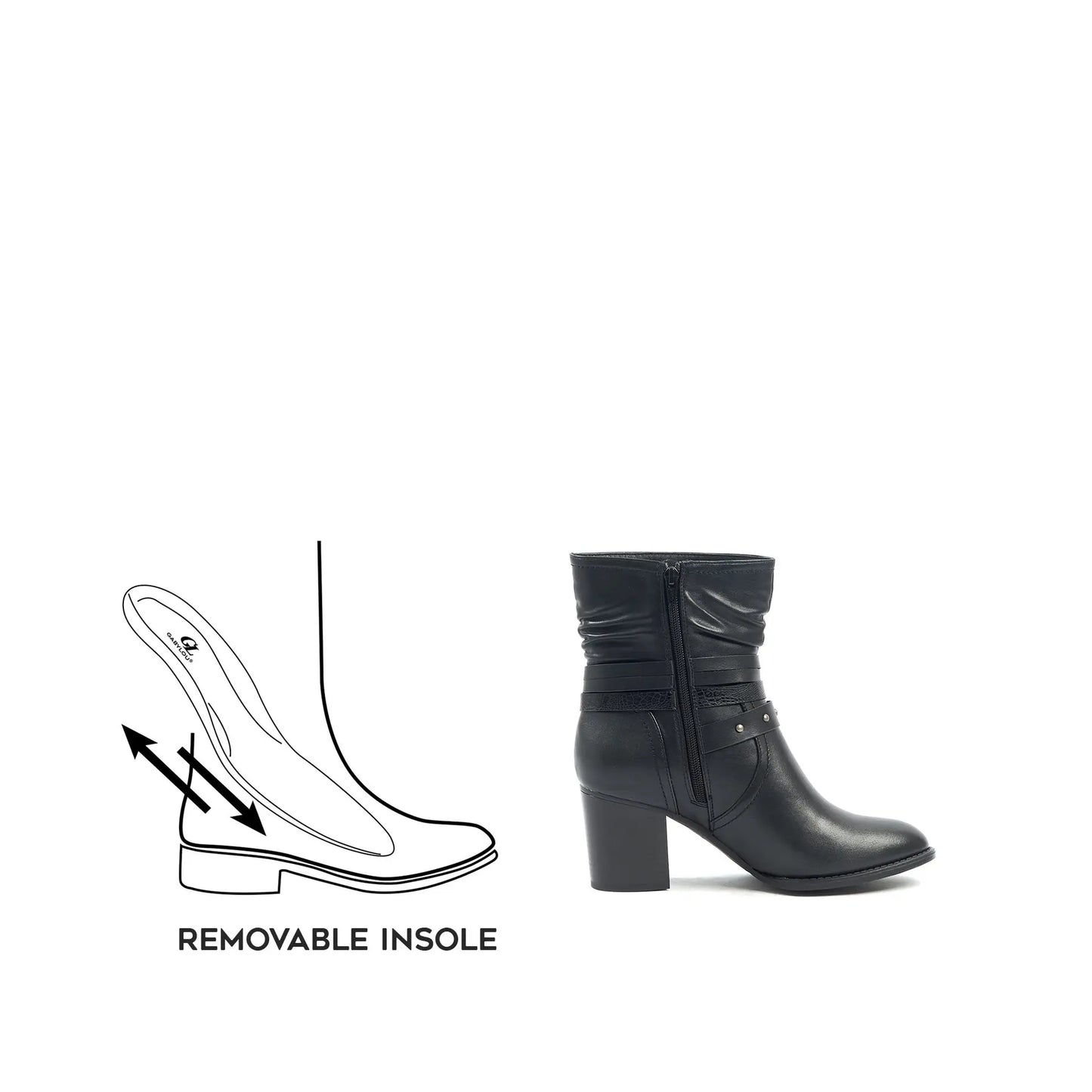 Bottines larges taille 2XL - Modèle Emma