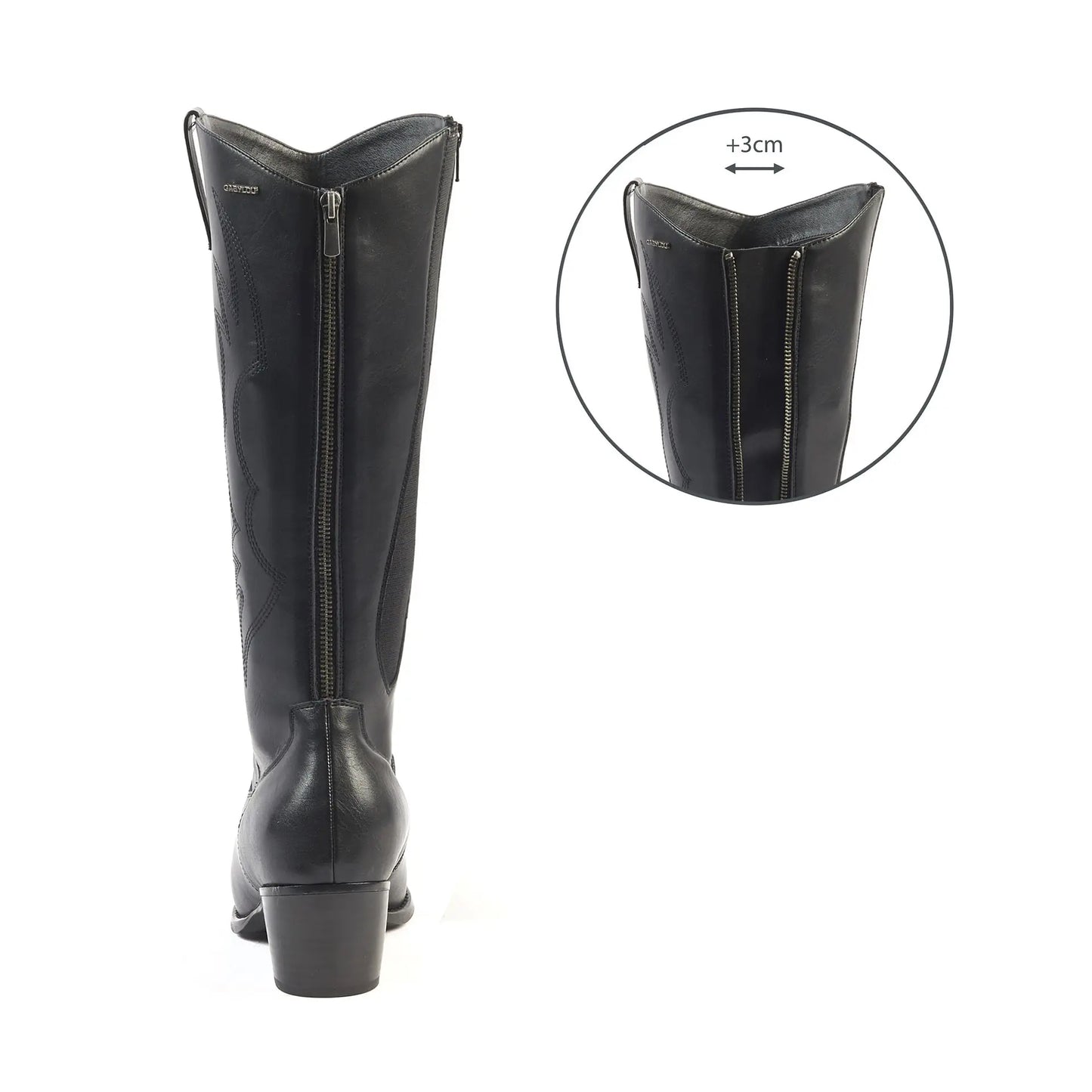 Bottes mollets larges 2XL - Modèle Irina