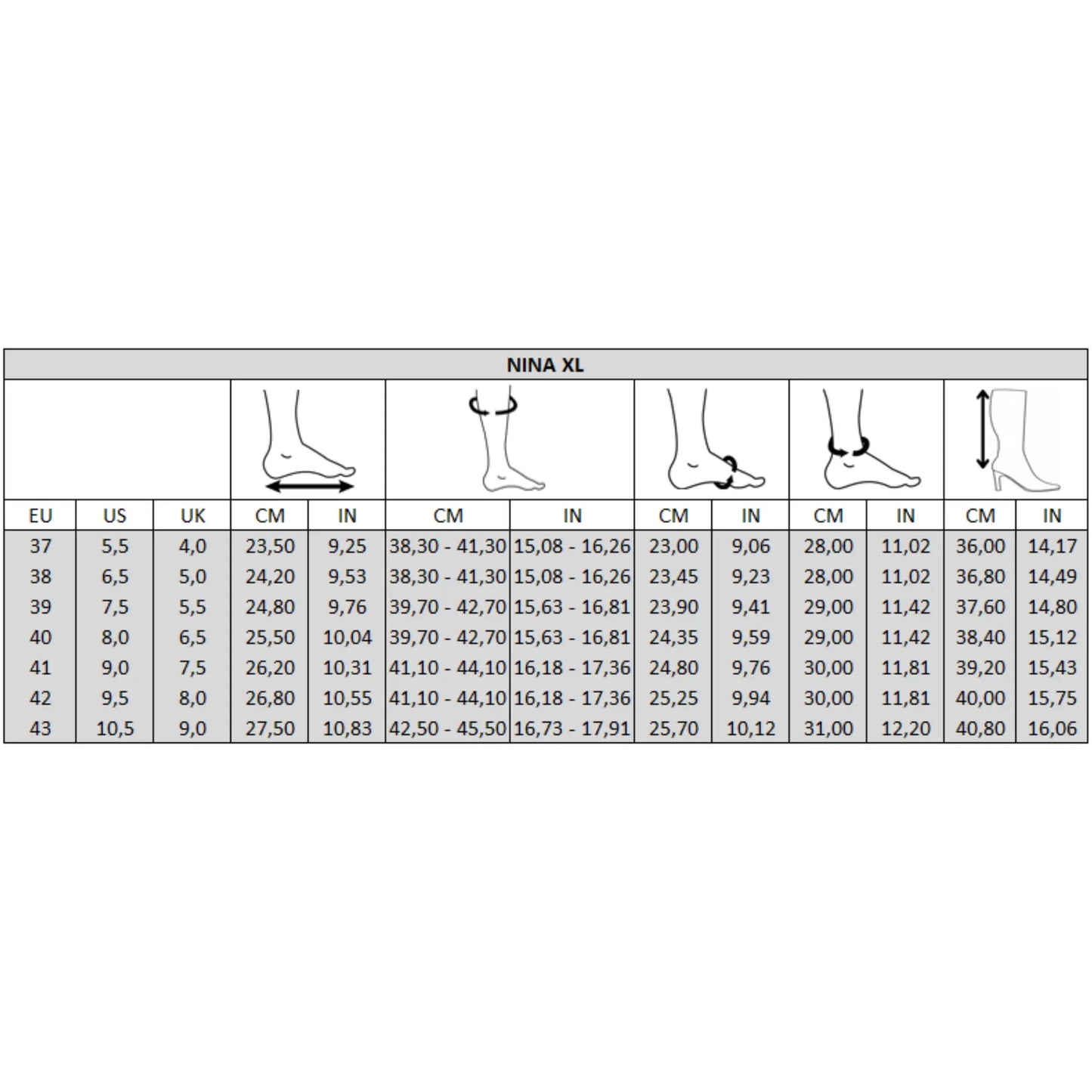 Bottes XL pour mollets larges - Modele Nina