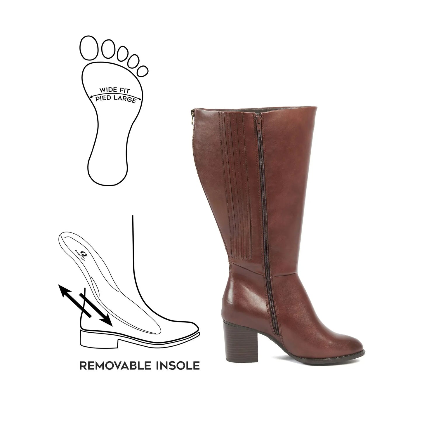 Bottes mollets larges 4XL - Gladys