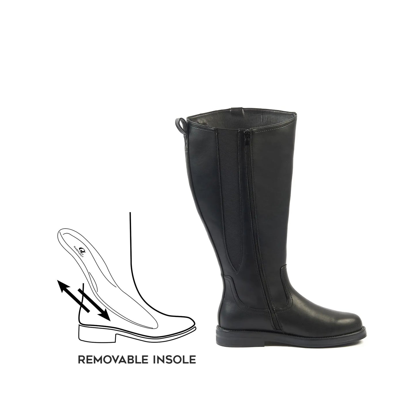 Bottes 3XL à mollet large - Modèle Lise