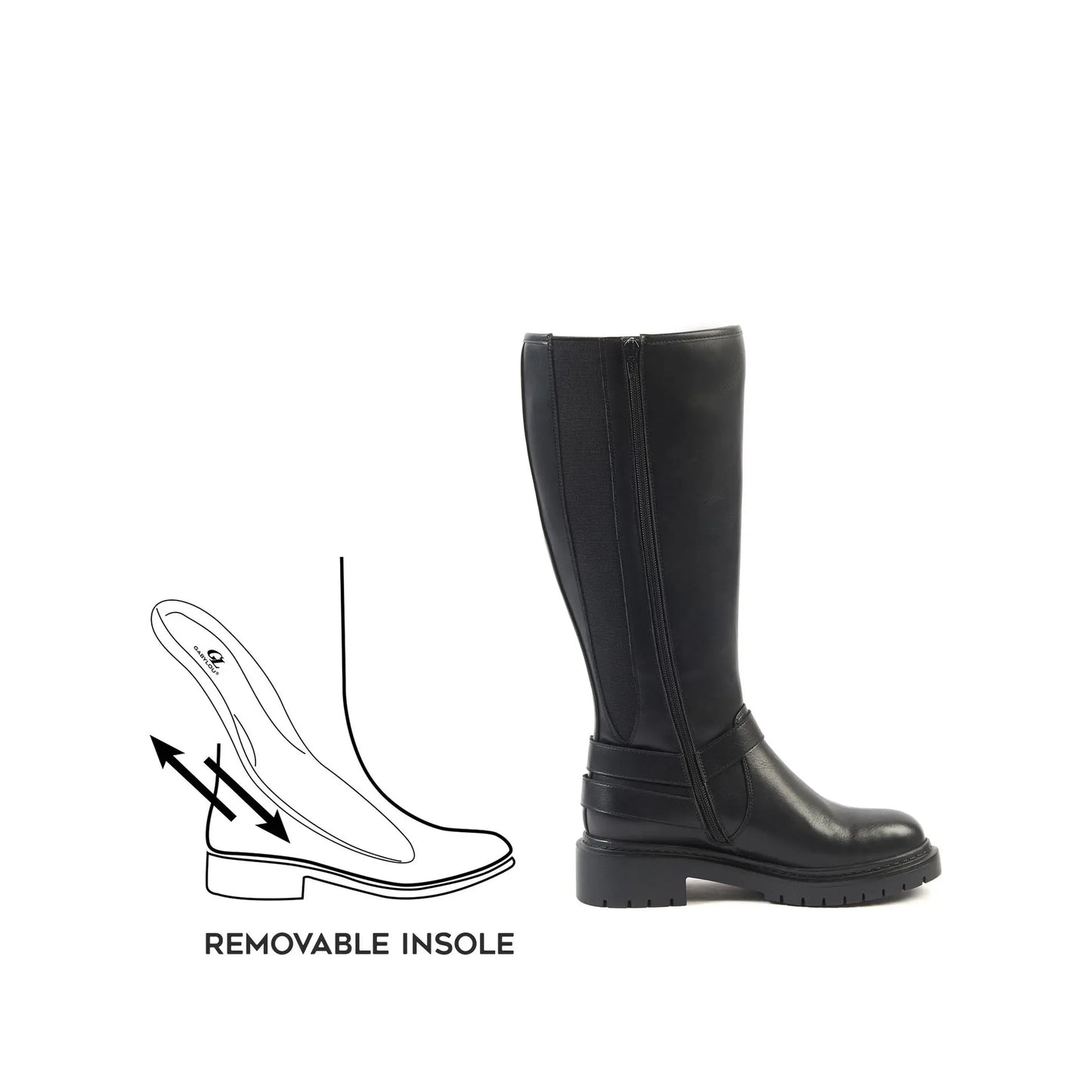 Bottes XL à mollet large - Modèle Angelina