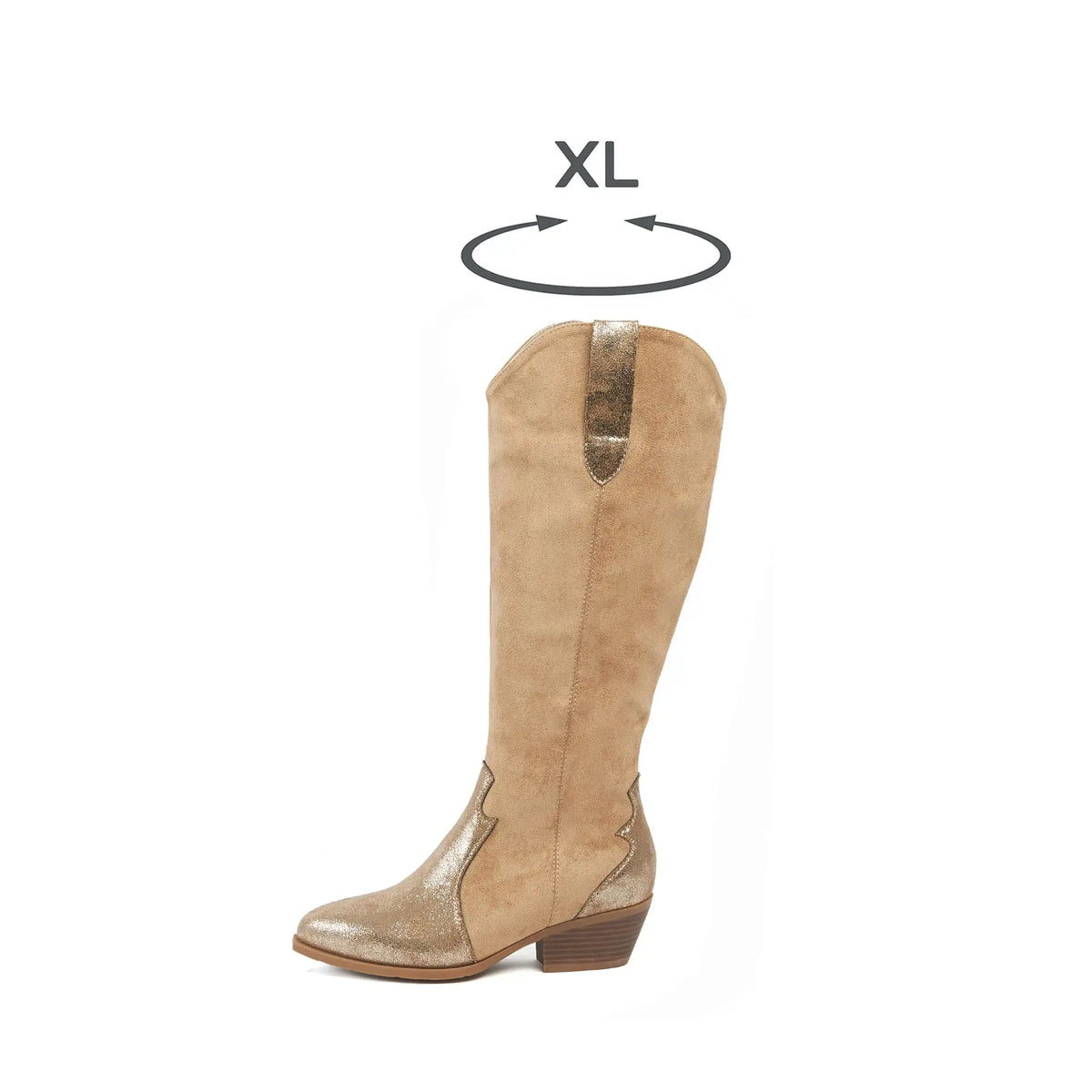 Bottes mollets larges XL - Coconut