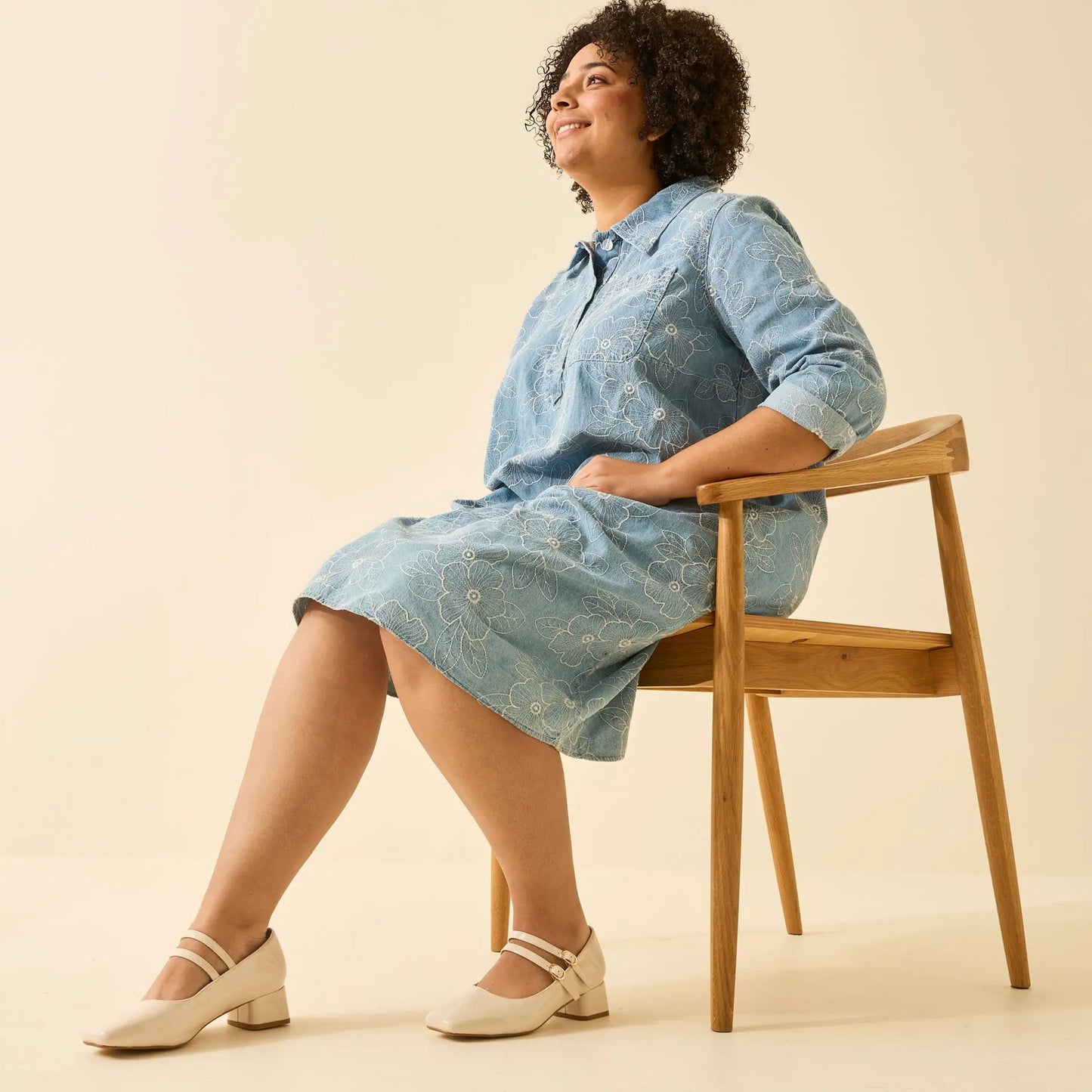 Mary Jane Babies pieds larges H - Modèle Diana