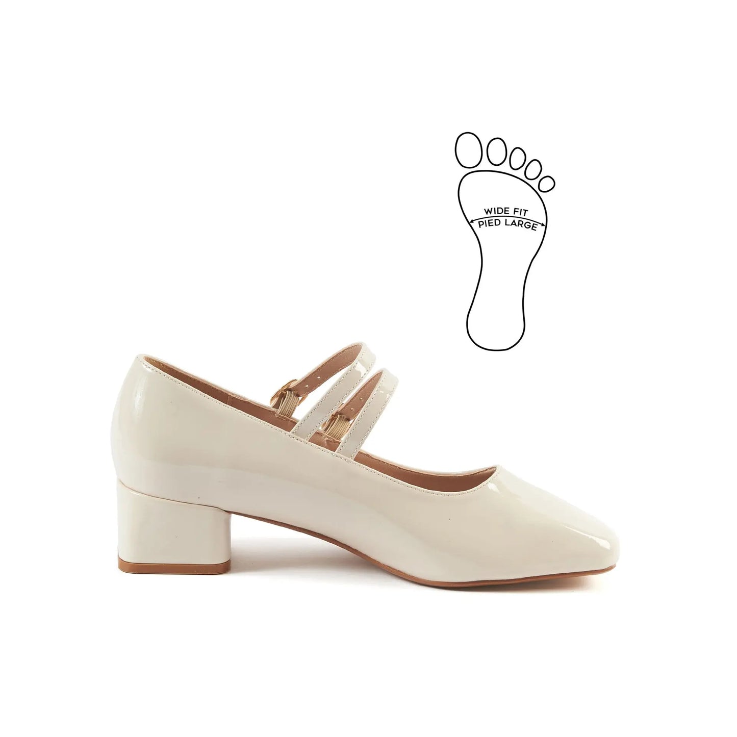 Sandales pieds larges H - Modele Diana