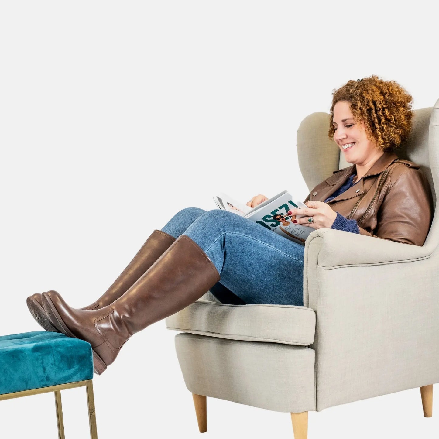 Bottes à mollet large 2XL - Modèle Melania