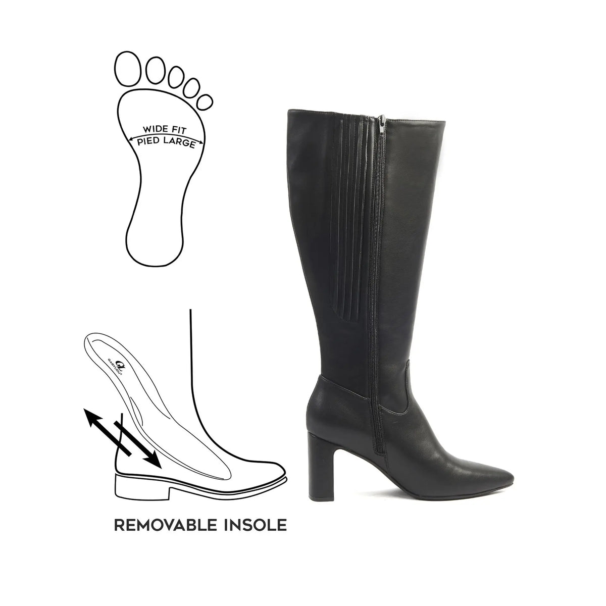 Bottes mollets larges 2XL - Monica