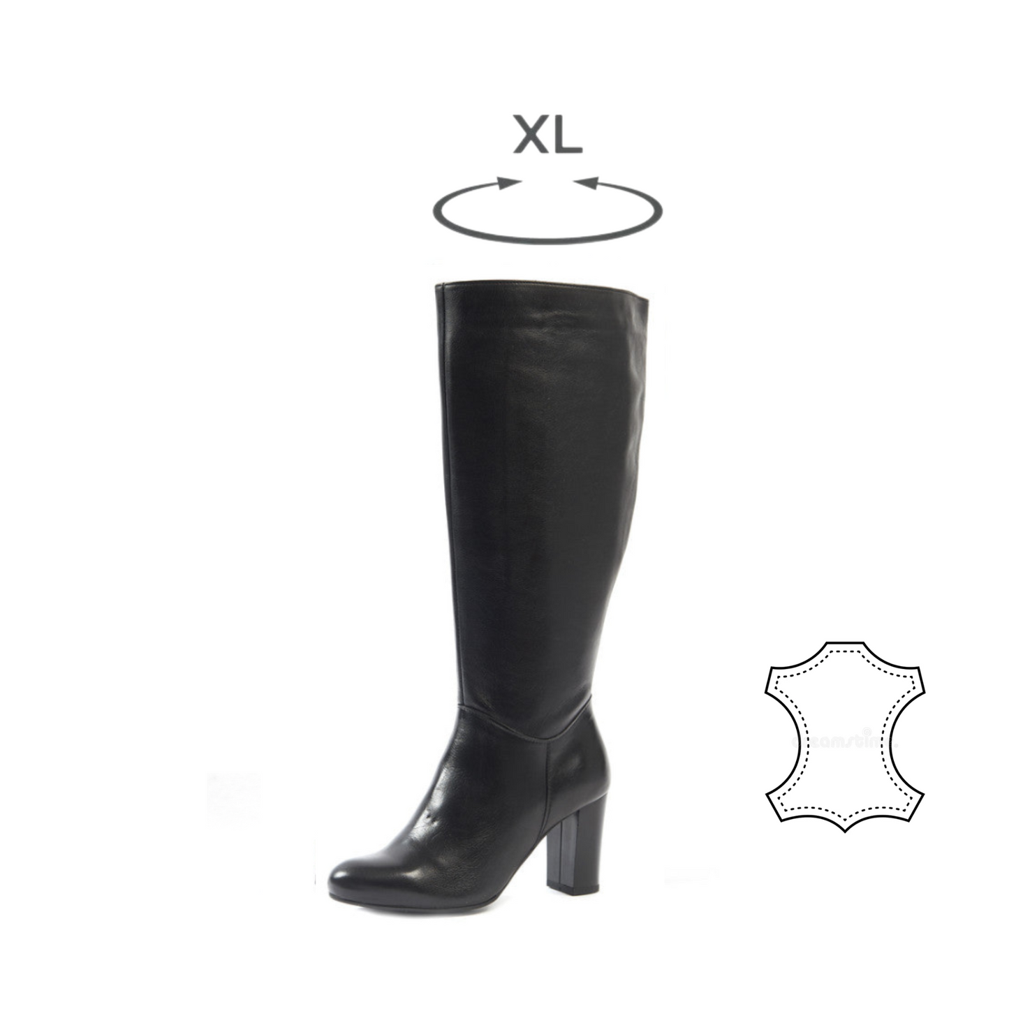 Bottes XL pour mollets larges - Modele Clara