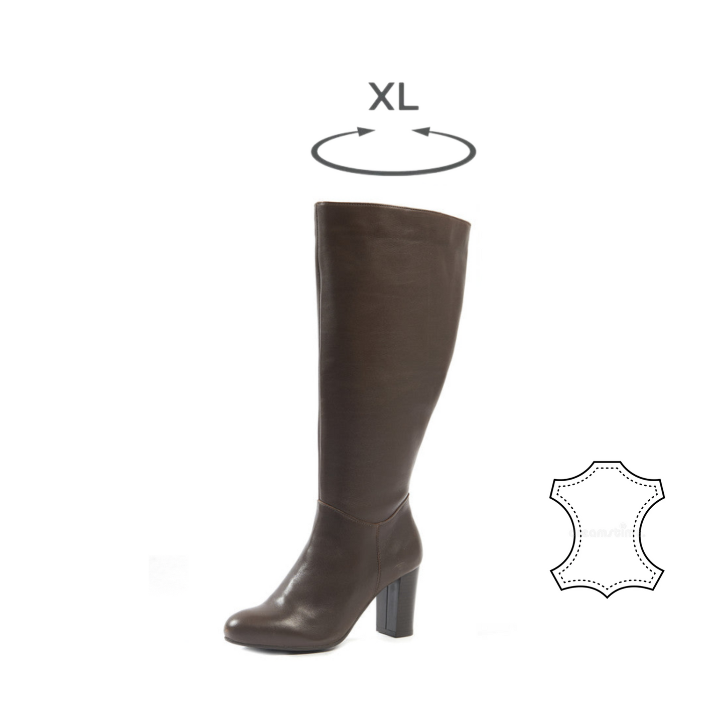 Bottes XL pour mollets larges - Modele Clara