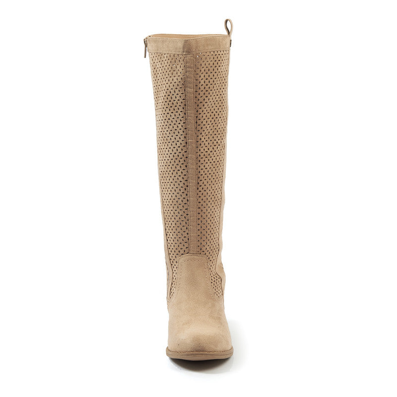 Beige calf boots best sale