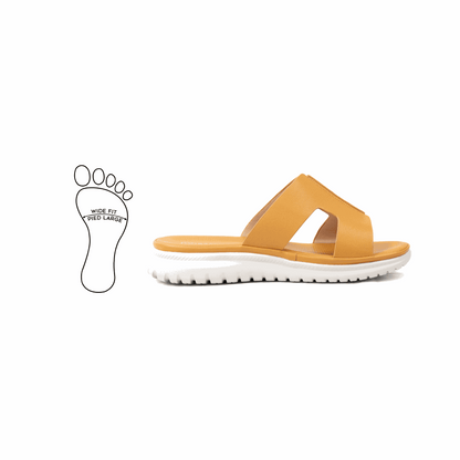 Mules pieds larges ajustables H - Modele Emy