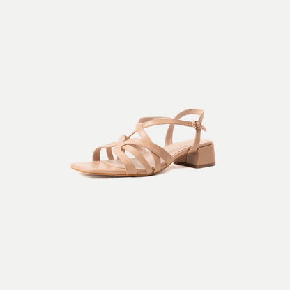 Sandales à talons pieds larges ajustables H - Modele Eva