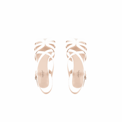 Sandales à talons pieds larges ajustables H - Modele Eva