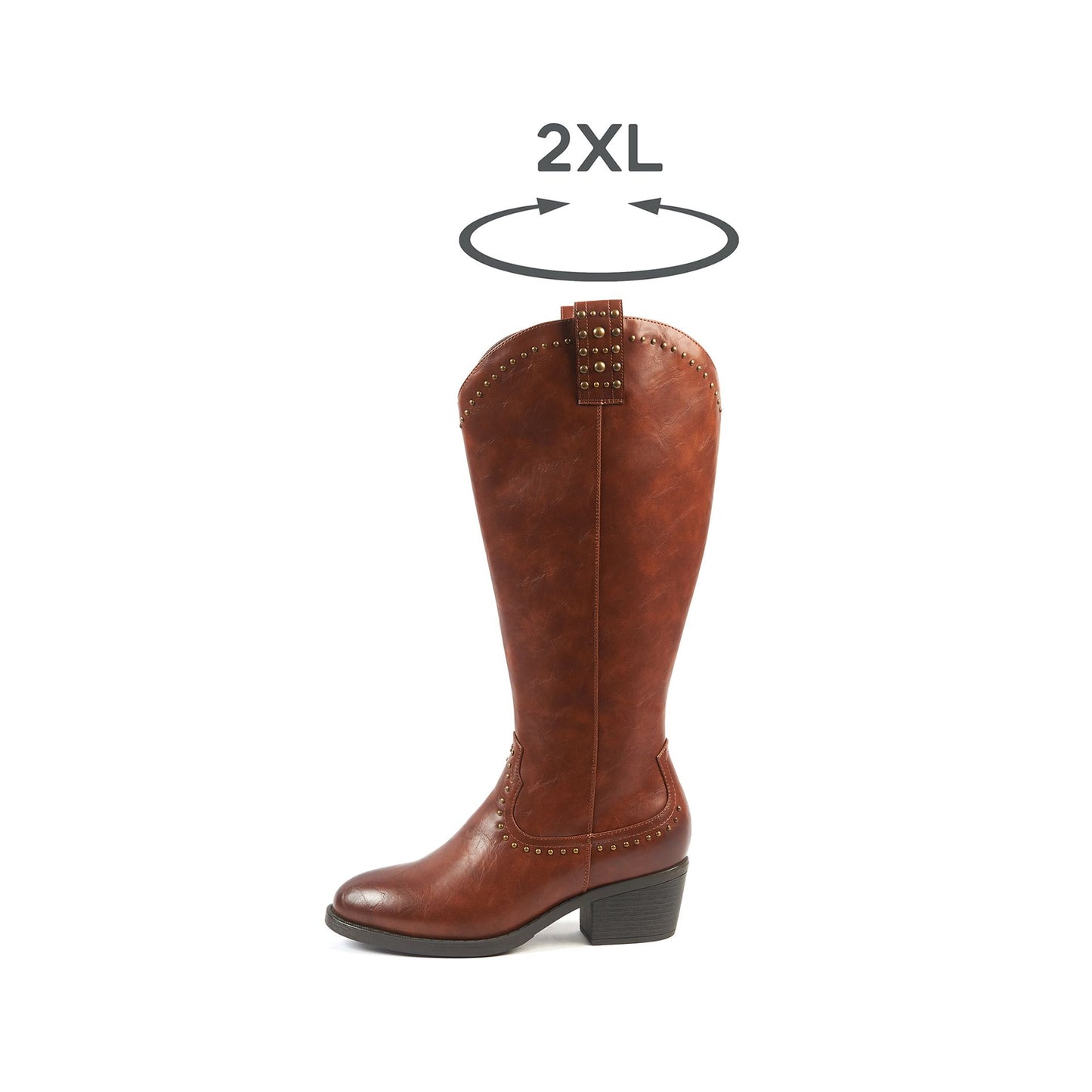Bottes 2XL pour mollets larges - Modele Grapes