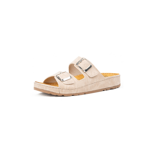 H-width sandals for wide feet - Hibiscus model