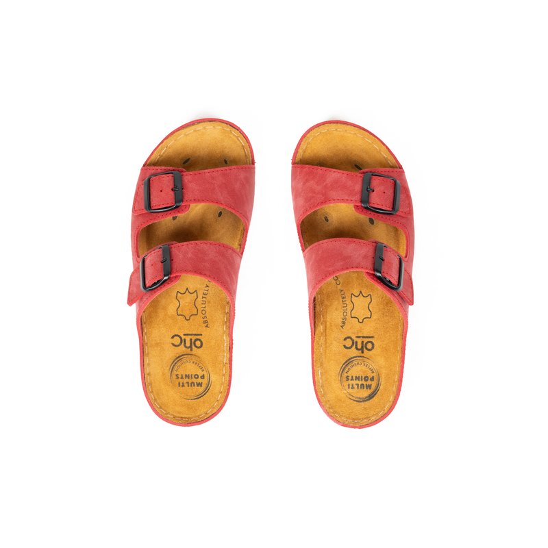 H-width sandals for wide feet - Hibiscus model