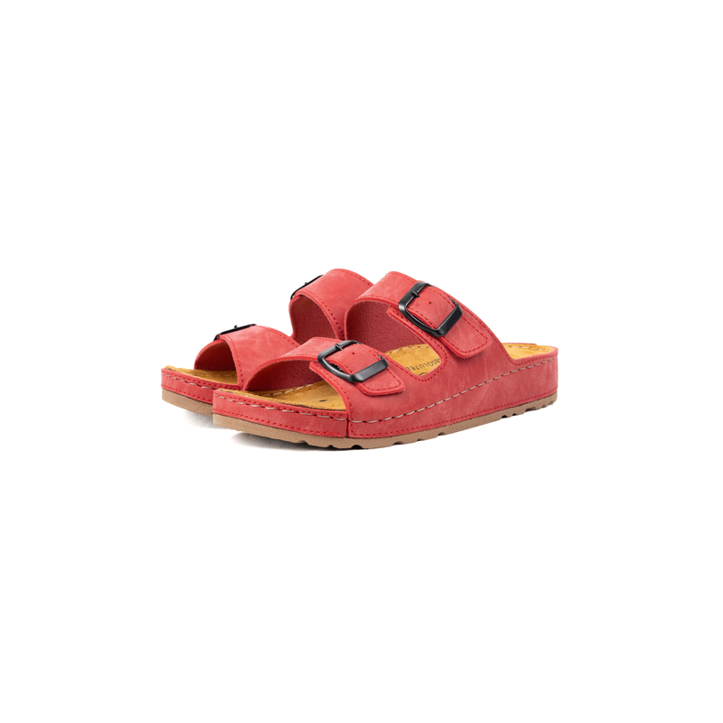 H-width sandals for wide feet - Hibiscus model