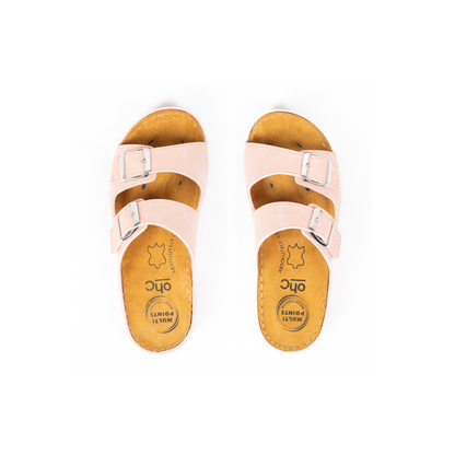 H-width sandals for wide feet - Hibiscus model