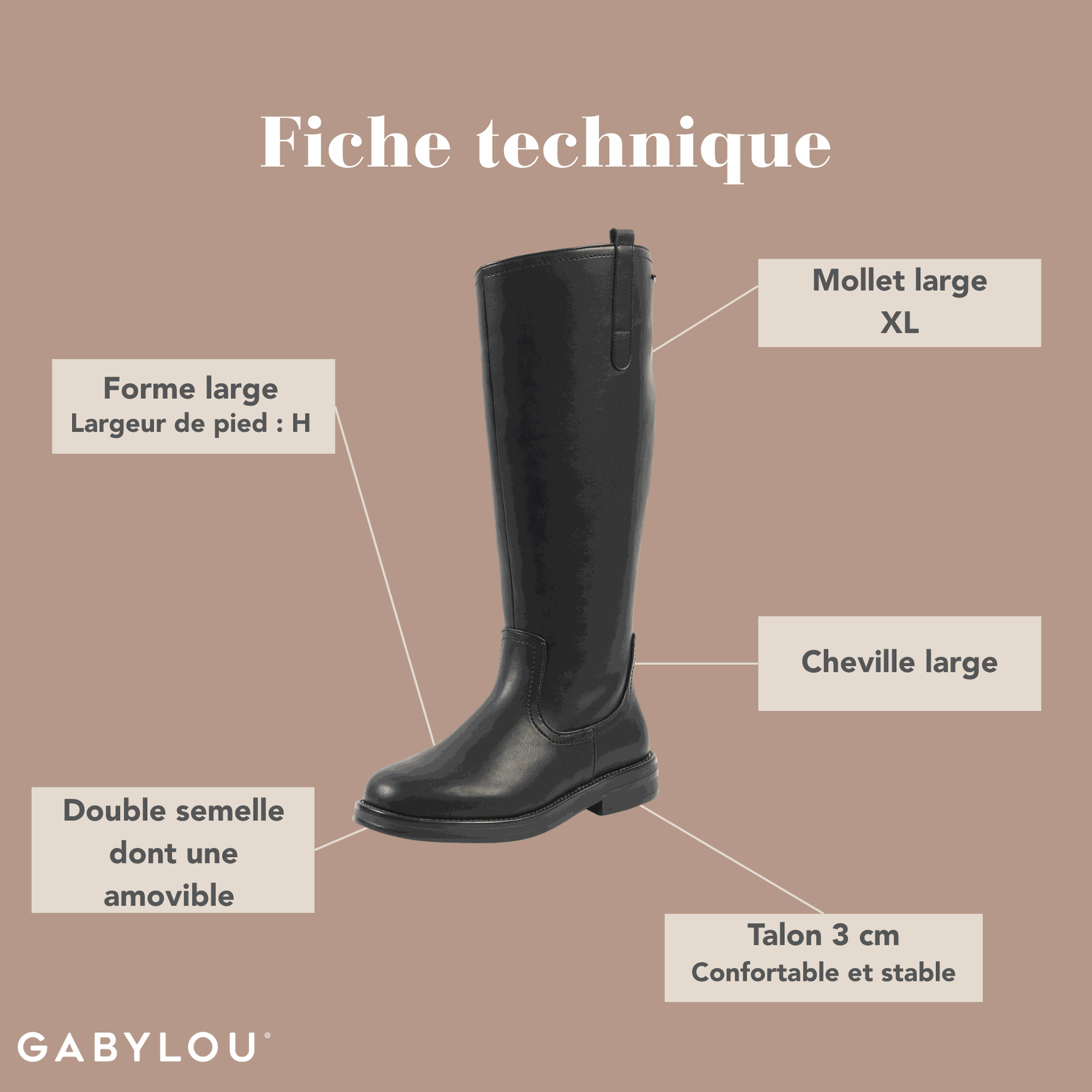 Bottes Femme Chaussure Ski Gros Mollet Bottes XL Pour Mollets