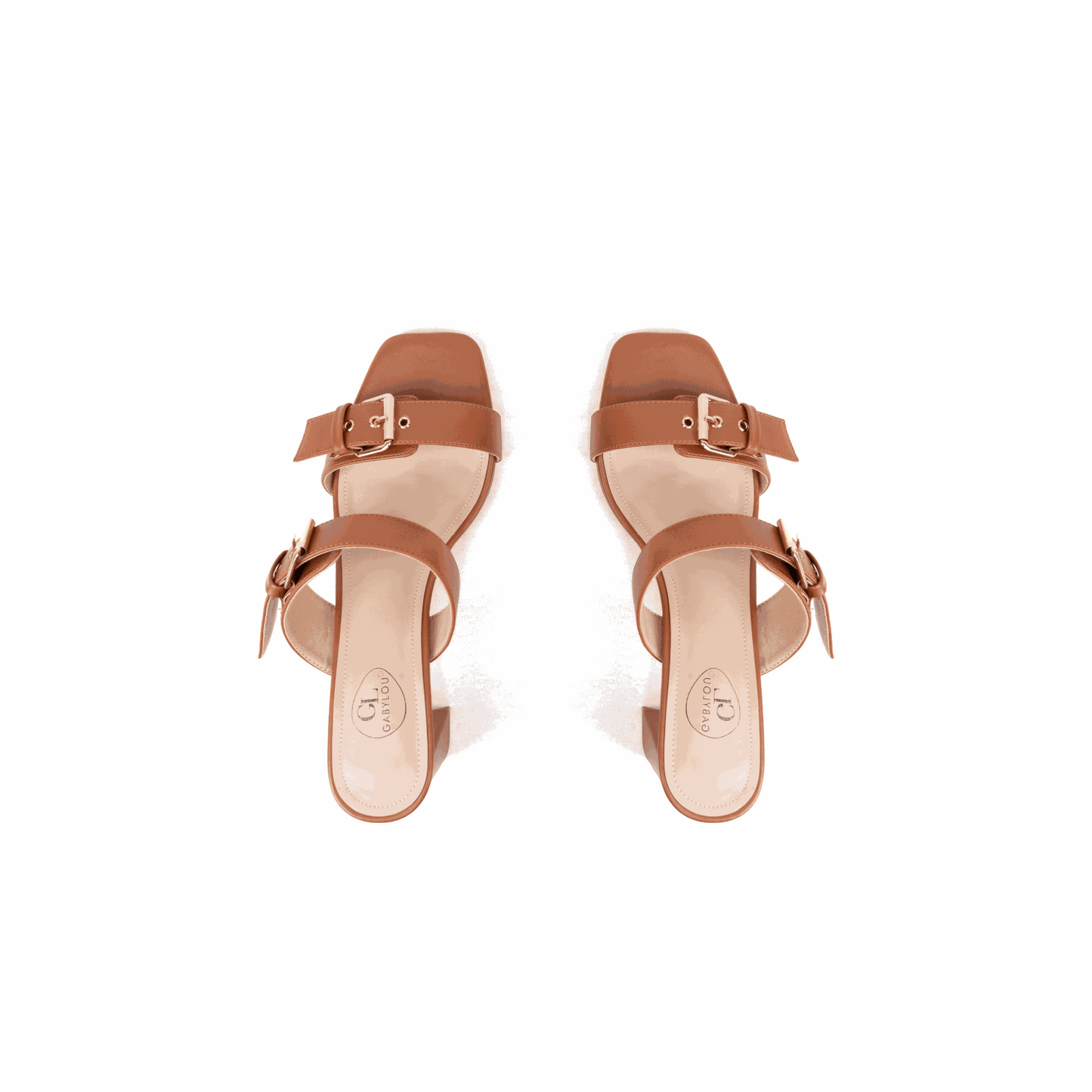 Mules con tacón ancho ajustable en H - modelo Iza