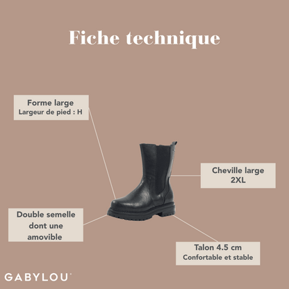 Stiefel 2XL für breite Waden - Modell Jade