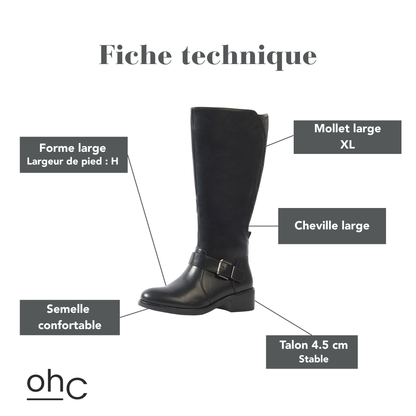 Bottes XL pour mollets larges - Modele Kiwi