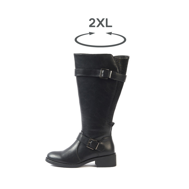 Bottes 2XL pour mollets larges - Modele Litchi