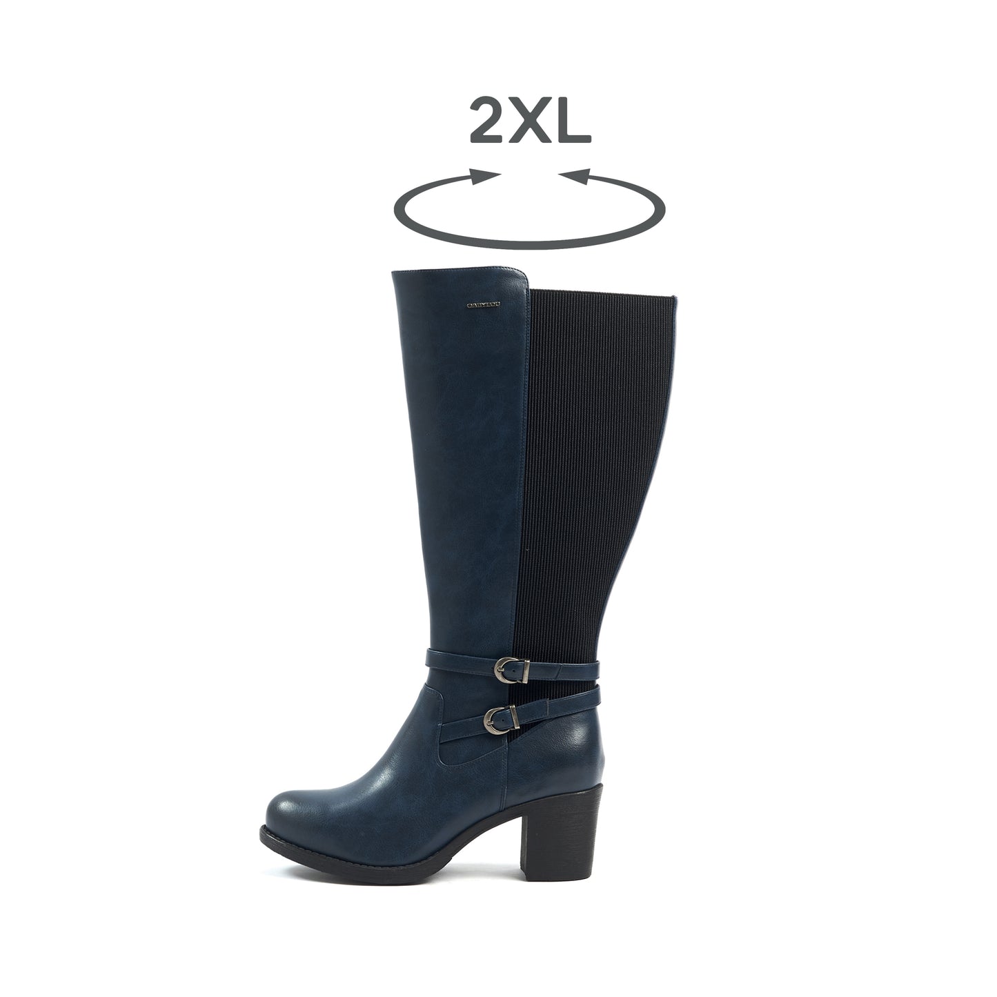 Bottes 2XL pour mollets larges - Modele Marta