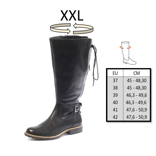 XL wide calf boots Mathilde model Gabylou