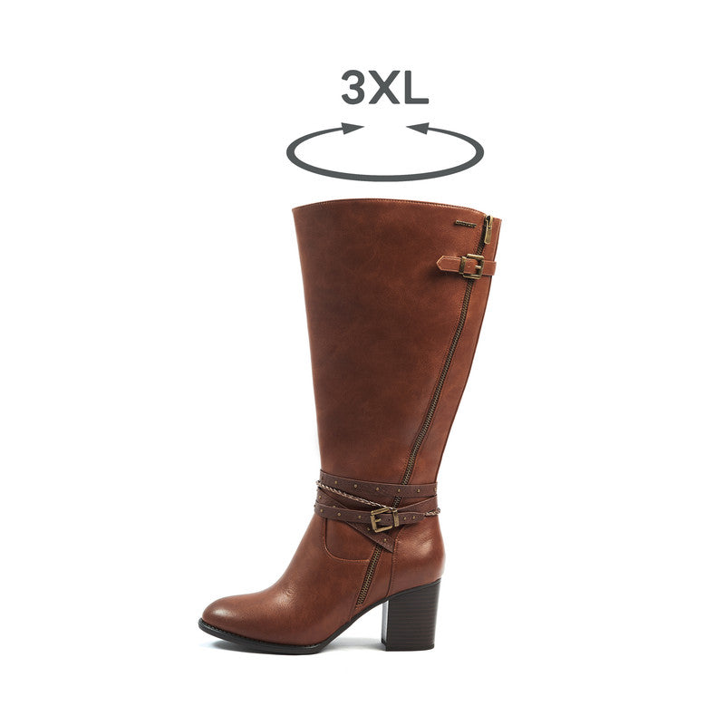 Bottes 2XL pour mollets larges - Modele Meghan