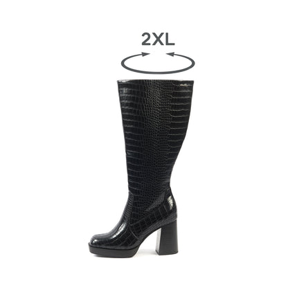 Bottes 2XL pour mollets larges - Modele Melissa