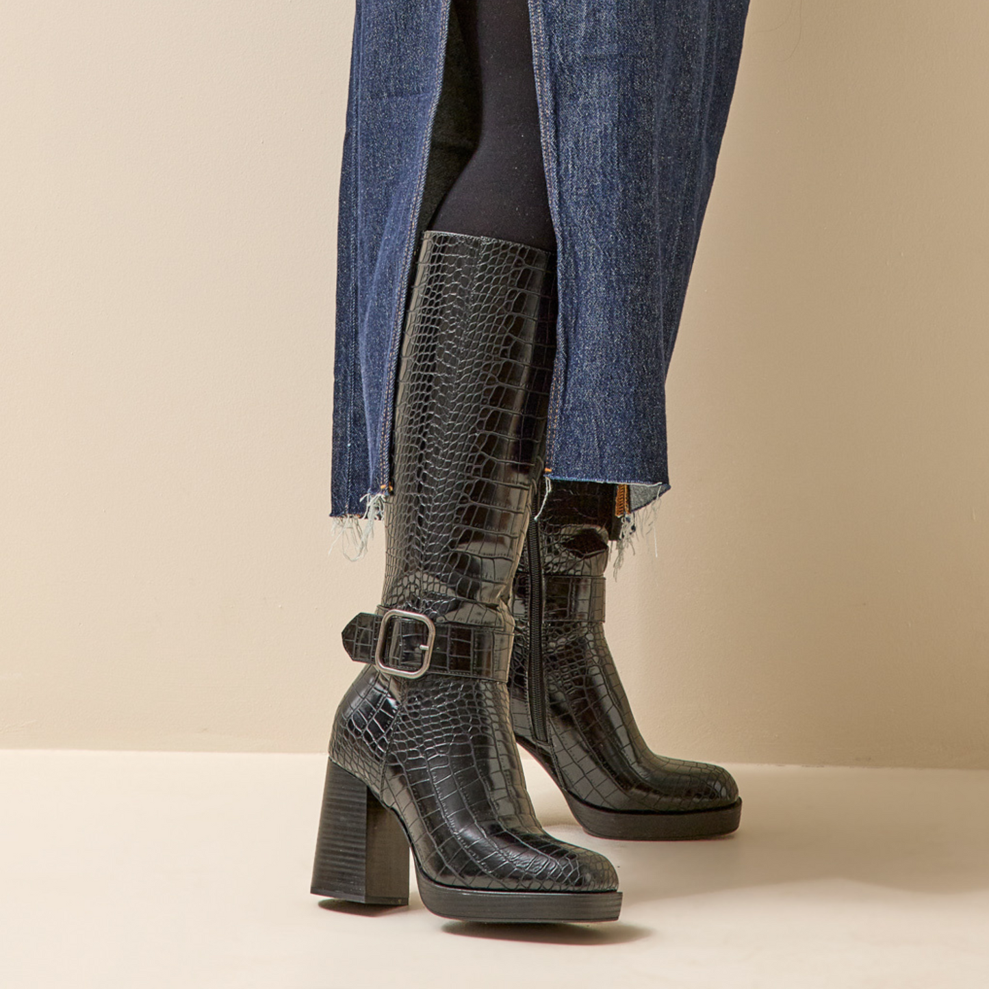 Bottes XL pour mollets larges - Modele Nina