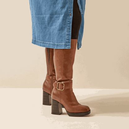 Botas XL para pantorrillas anchas - modelo Nina