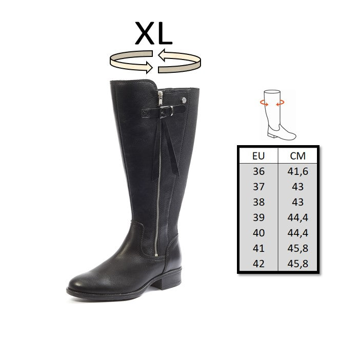 XL wide calf boots - Noella model,