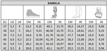 XL laarzen voor brede kuiten - Model Kamilla